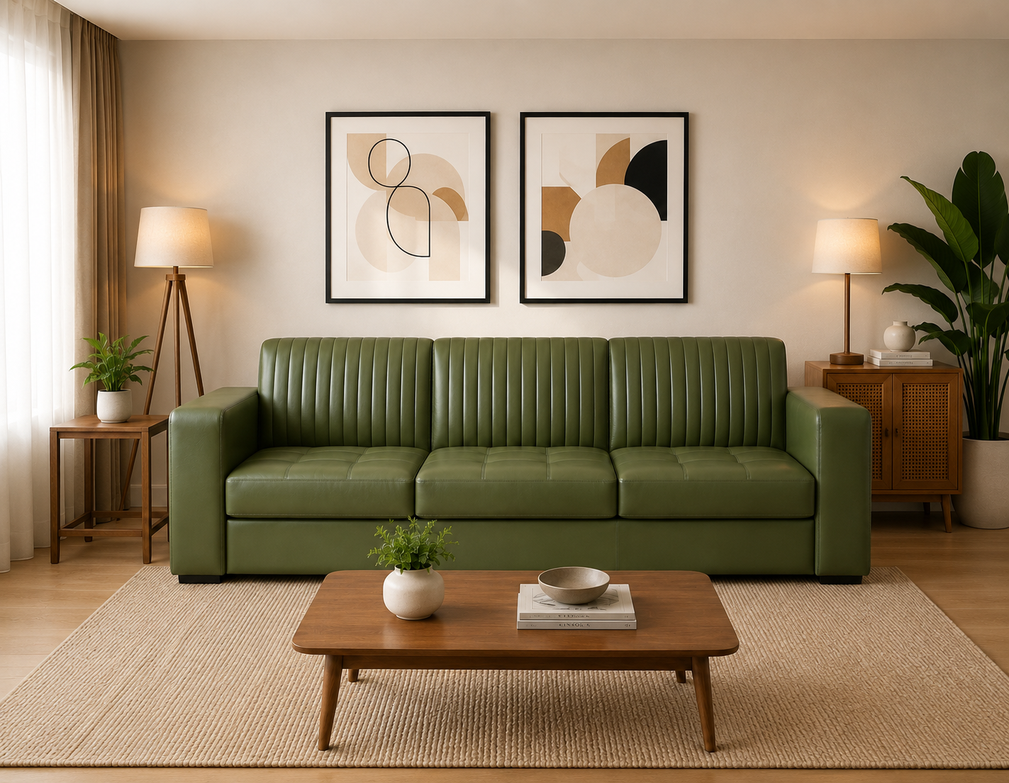 Modern Grey 3-Seater Sofa